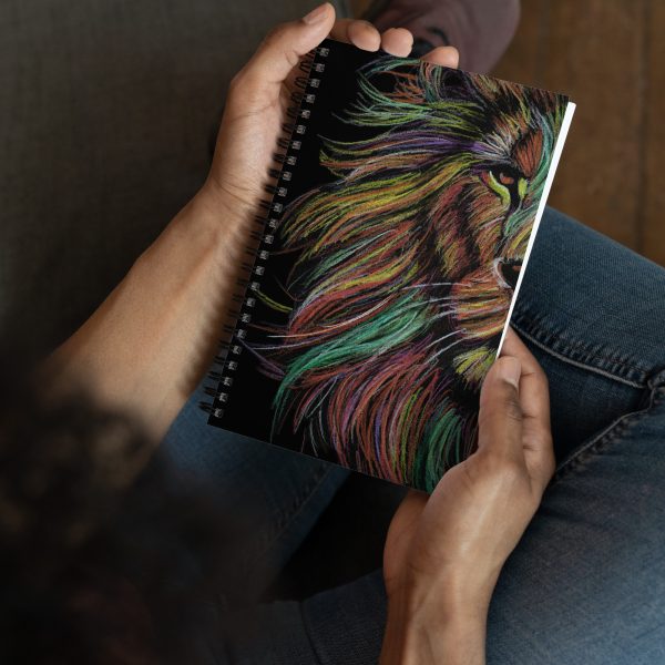 Rainbow Lion Spiral Notebook